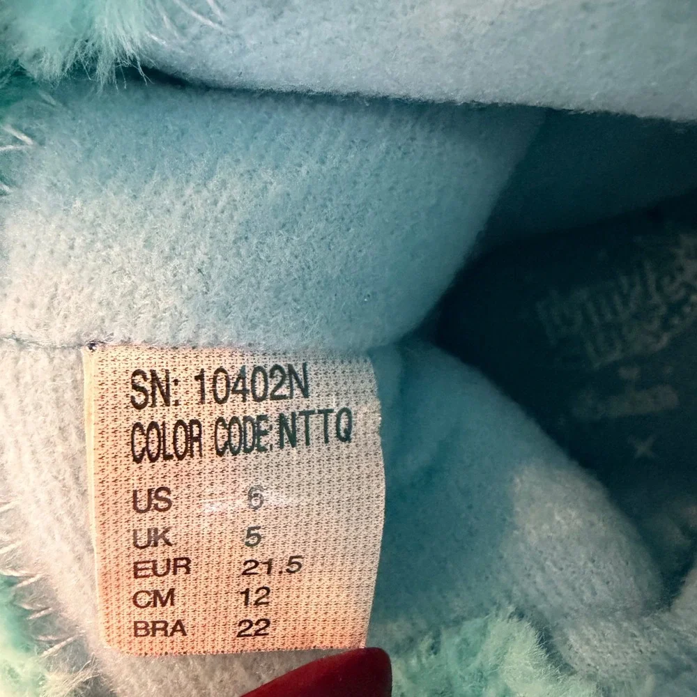 Skechers Twinkle‎ Toes Kids Light Up Boots Tan Turquoise Heart 10402N Size 6 NEW